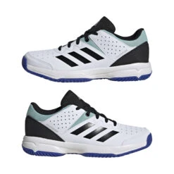 Chaussures Indoor Enfant Adidas Court Stabil -Baskets Soldes Boutique adidas aci id5683 10 footwear photography mirrored pair view white
