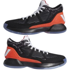 Chaussures Indoor Adidas D Rose 10 -Baskets Soldes Boutique adidas eh2000 11 footwear photography mirrored pair view white nw040824x