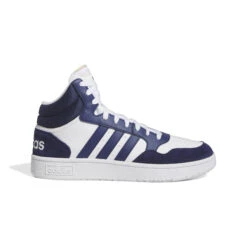 Chaussures Indoor Adidas Hoops 3.0 Mid Classic Vintage -Baskets Soldes Boutique adidas ig1432 1 footwear photography side lateral center view white