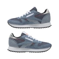 Baskets Femme Reebok Classics Leather Double -Baskets Soldes Boutique fy5032 ftw photo mirrored pair white