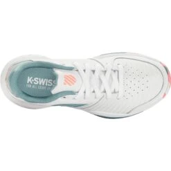Chaussures De Tennis Enfant K-Swiss Court Express Omni -Baskets Soldes Boutique k swiss 56609109m blanc bleu nile desert 6