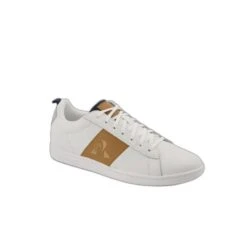 Baskets Le Coq Sportif Courtclassic Twill PS -Baskets Soldes Boutique le coq sportif 2320379 blanc marron 2