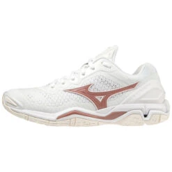 Chaussures Indoor Femme Mizuno Wave Stealth V -Baskets Soldes Boutique mizuno x1gb180036 white rose snowwhite 2