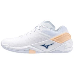 Chaussures Indoor Femme Mizuno Wave Stealth Neo -Baskets Soldes Boutique mizuno x1gb200000 white navy peony peach parfait 1