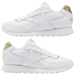 Baskets Femme Reebok Classics Glide -Baskets Soldes Boutique reebok classics id1959 9 footwear photography mirrored pair view white 000