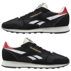 Baskets En Cuir Reebok Classic -Baskets Soldes Boutique reebok hq4145 9 footwear photography mirrored pair view white